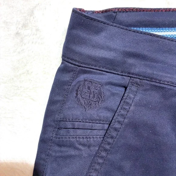 Loro Piana Deep Blue Flat Front Shorts - Picture 2 of 8